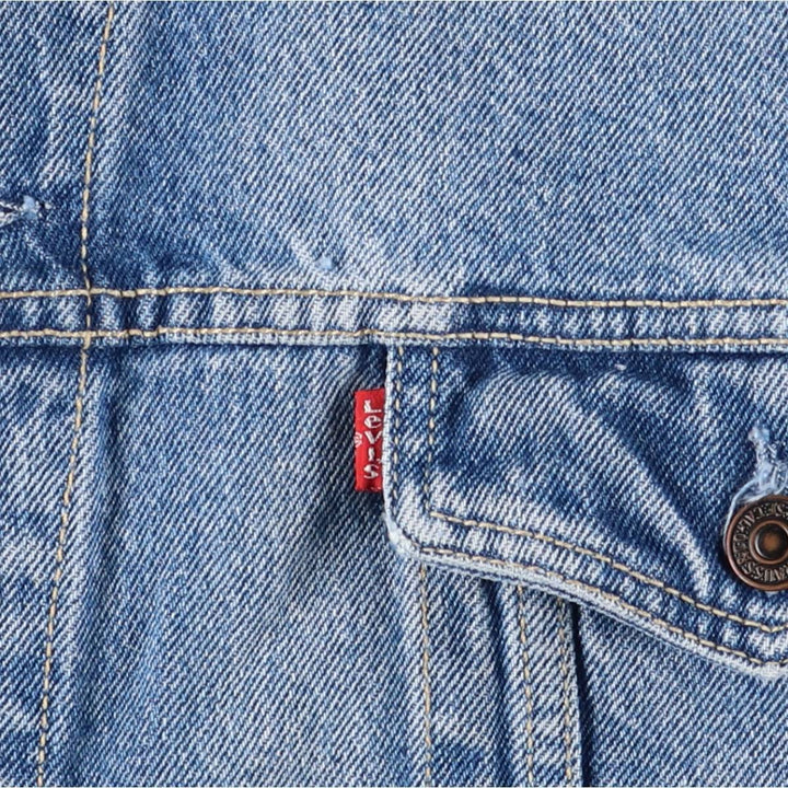 Levi's 70503-0214 Euro Model Denim Jacket, Made in Italy, Men's XXL, Vintage cotton blue type Vintage Second Hand