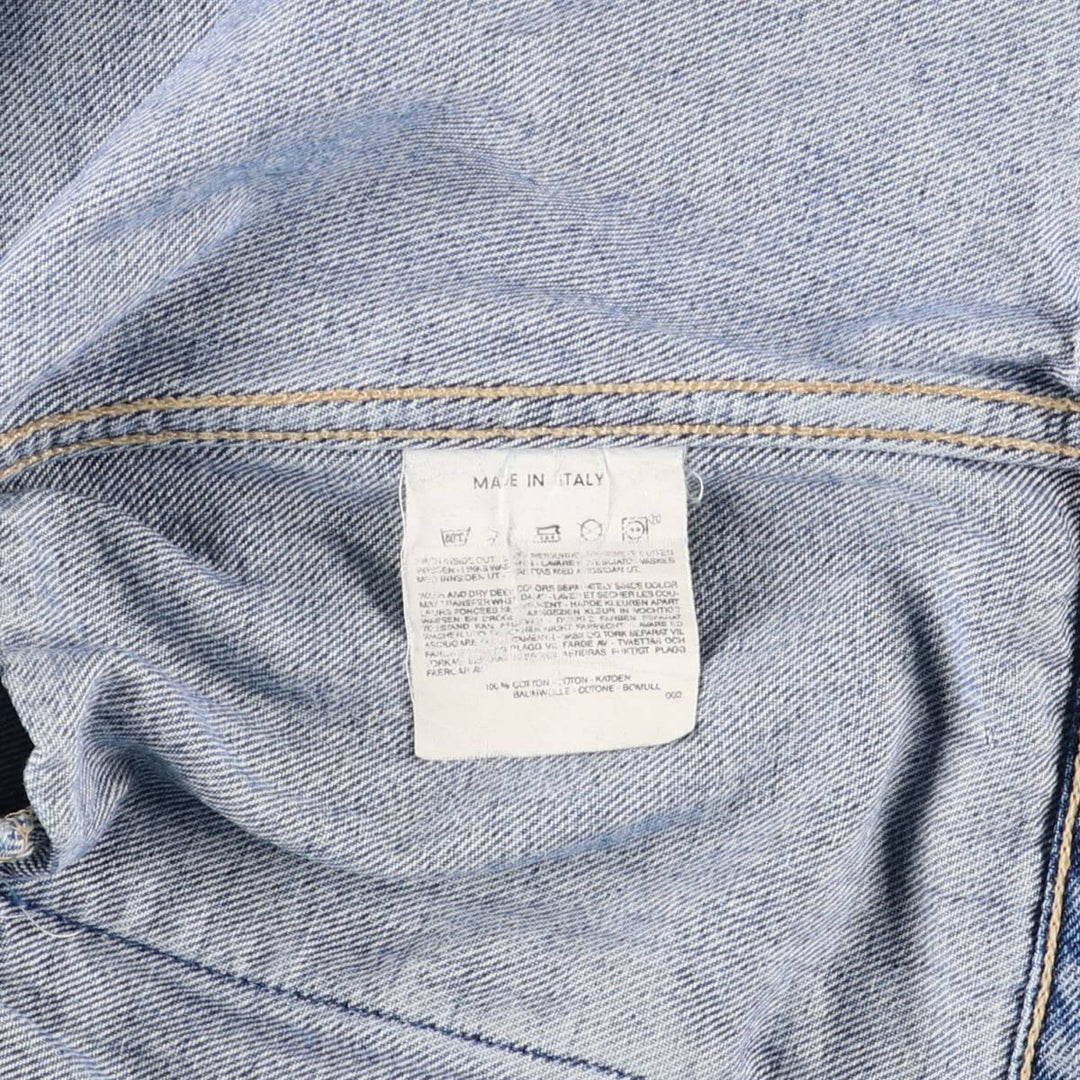 Levi's 70503-0214 Euro Model Denim Jacket, Made in Italy, Men's XXL, Vintage cotton blue type Vintage Second Hand