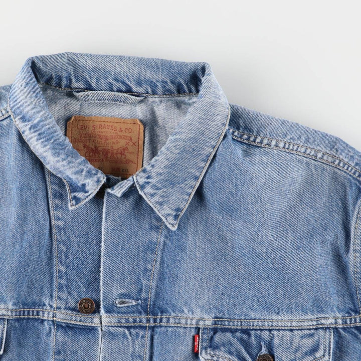 Levi's 70503-0214 Euro Model Denim Jacket, Made in Italy, Men's XXL, Vintage cotton blue type Vintage Second Hand