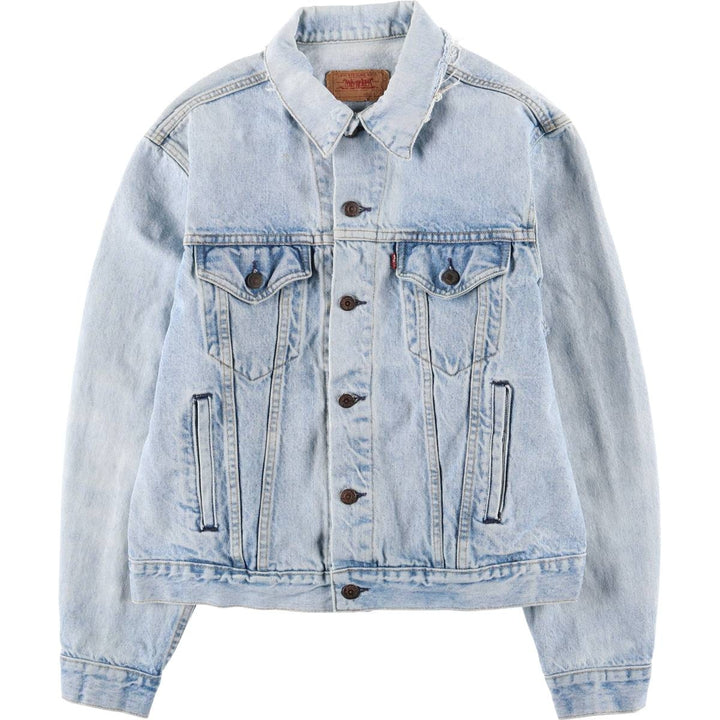 Vintage Levi's denim jacket, made in the USA, size L, men's size L cotton blue type Vintage Second Hand