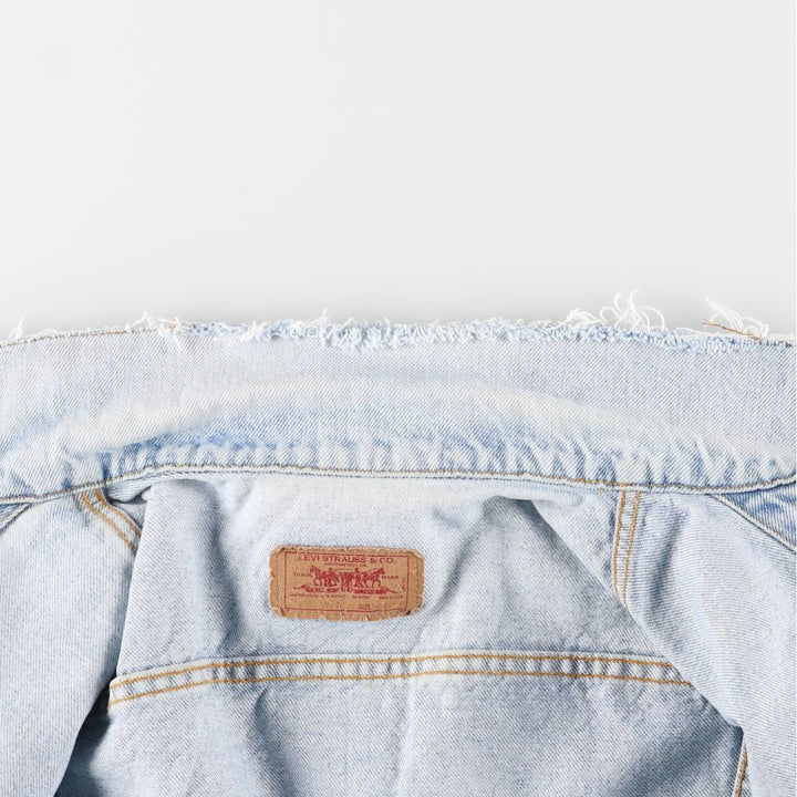 Vintage Levi's denim jacket, made in the USA, size L, men's size L cotton blue type Vintage Second Hand
