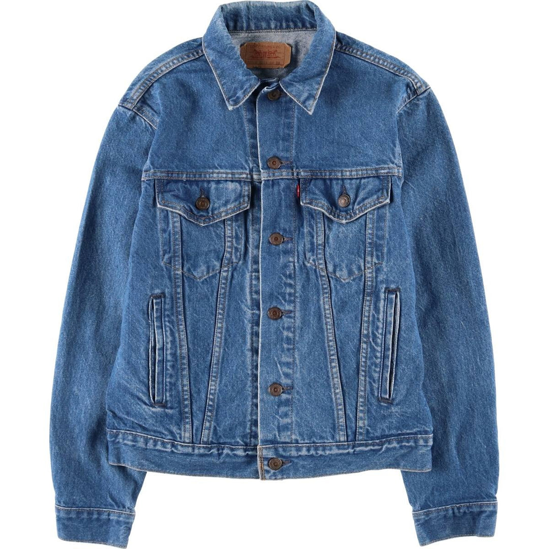 90'S Levi's 70506-0214 denim jacket, denim jacket, made in USA, men's size S, vintage cotton blue type Vintage Second Hand