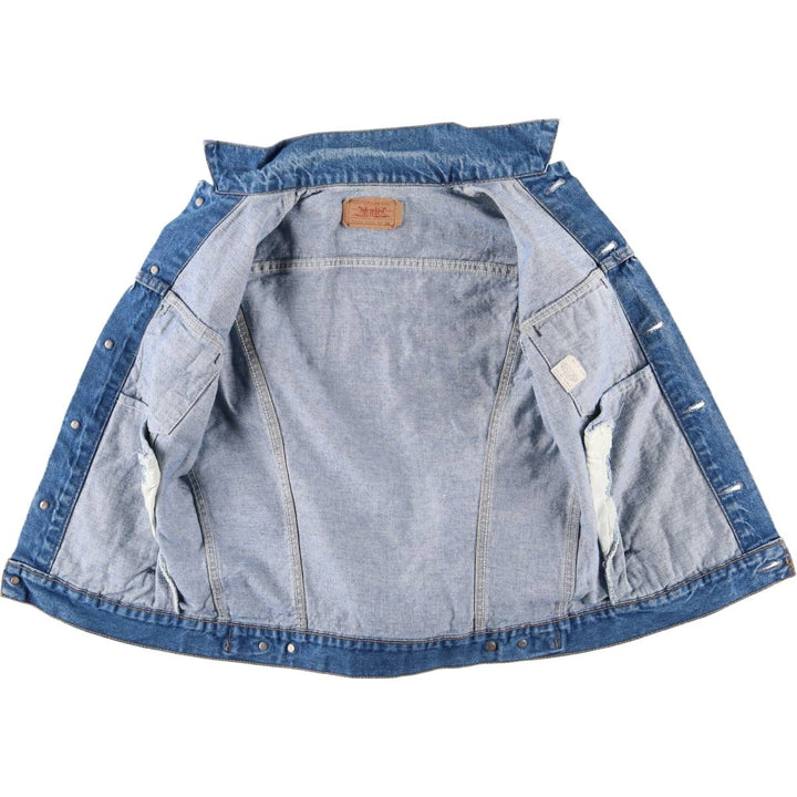 90'S Levi's 70506-0214 denim jacket, denim jacket, made in USA, men's size S, vintage cotton blue type Vintage Second Hand