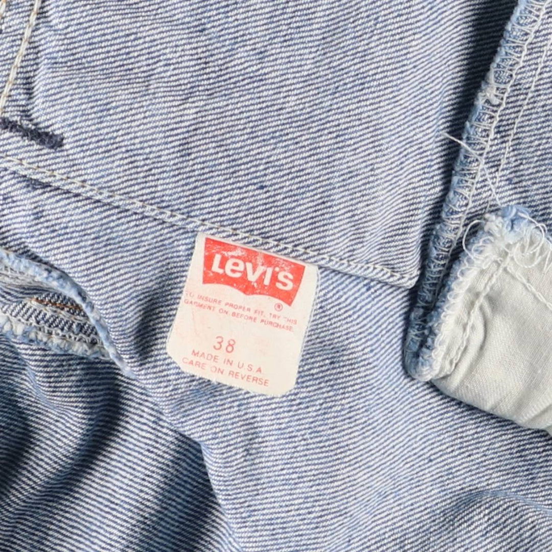 90'S Levi's 70506-0214 denim jacket, denim jacket, made in USA, men's size S, vintage cotton blue type Vintage Second Hand