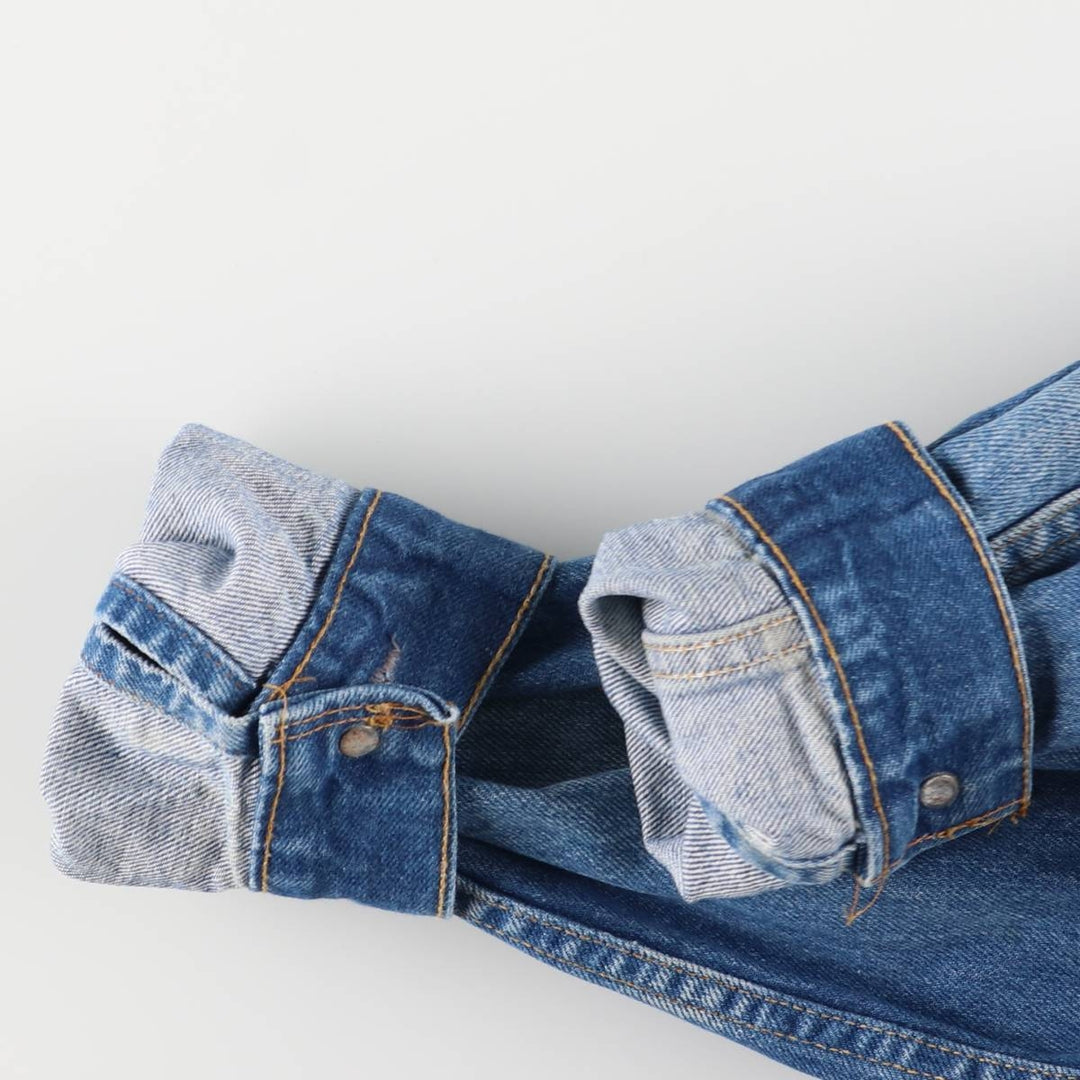 90'S Levi's 70506-0214 denim jacket, denim jacket, made in USA, men's size S, vintage cotton blue type Vintage Second Hand