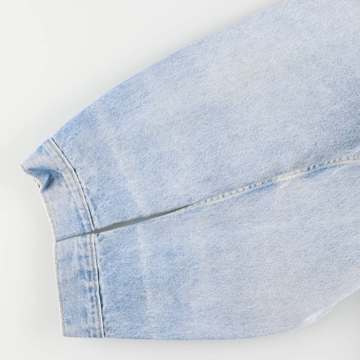 90'S Vintage Levi's Denim Jacket, Made in USA, Men's Size Medium unclear Blue type light blue Vintage Second Hand