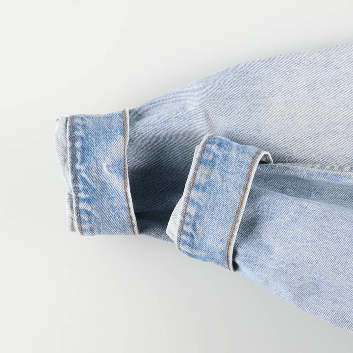 90'S Vintage Levi's Denim Jacket, Made in USA, Men's Size Medium unclear Blue type light blue Vintage Second Hand