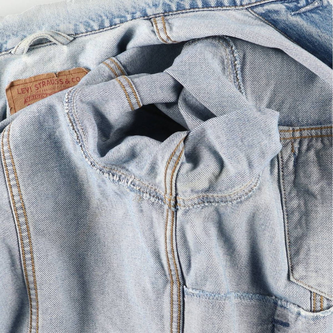 90'S Levi's 70503-0216 denim jacket, denim jacket, men's size L, vintage cotton blue type Vintage Second Hand