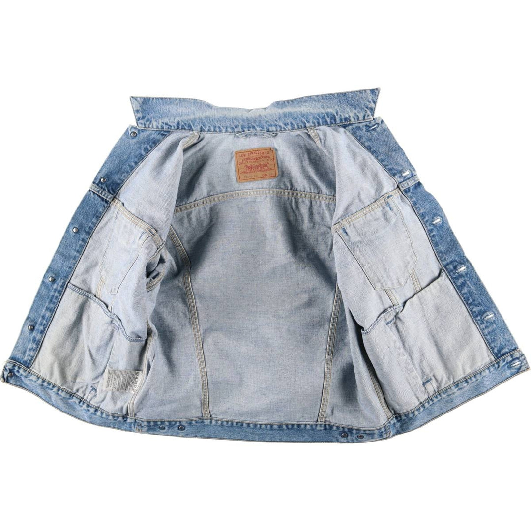 90'S Levi's 70503-0215 Denim Jacket, Men's Size XL, Vintage cotton blue type Vintage Second Hand