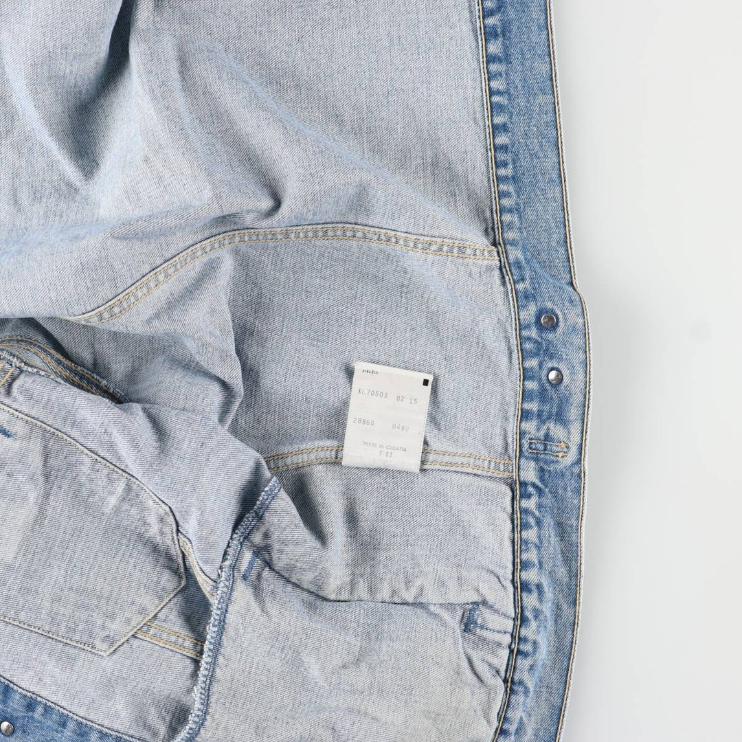 90'S Levi's 70503-0215 Denim Jacket, Men's Size XL, Vintage cotton blue type Vintage Second Hand