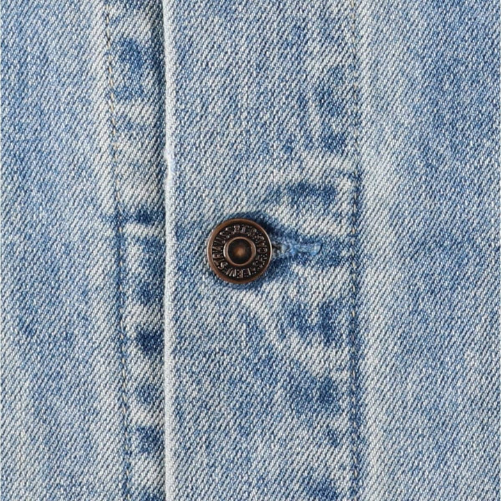 90'S Levi's 70503-0215 Denim Jacket, Men's Size XL, Vintage cotton blue type Vintage Second Hand