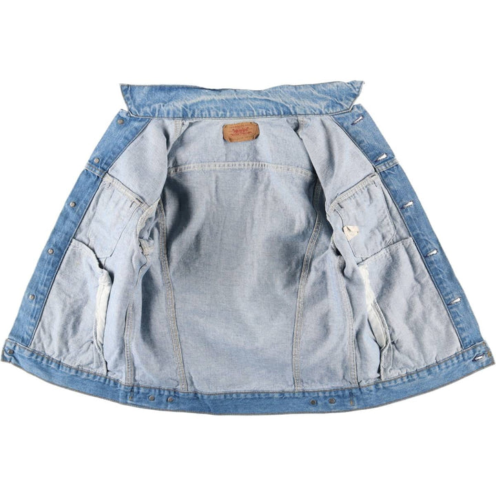 90'S Levi's 71506-0214 Denim Jacket, Made in USA, Men's Size Medium, Vintage cotton blue type Vintage Second Hand