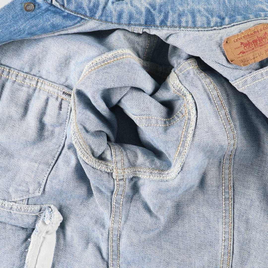 90'S Levi's 71506-0214 Denim Jacket, Made in USA, Men's Size Medium, Vintage cotton blue type Vintage Second Hand