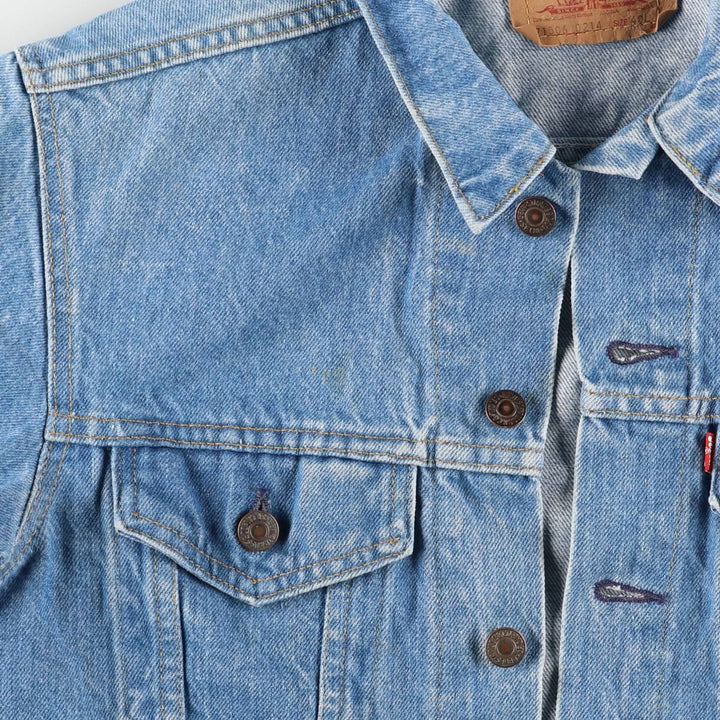 90'S Levi's 71506-0214 Denim Jacket, Made in USA, Men's Size Medium, Vintage cotton blue type Vintage Second Hand