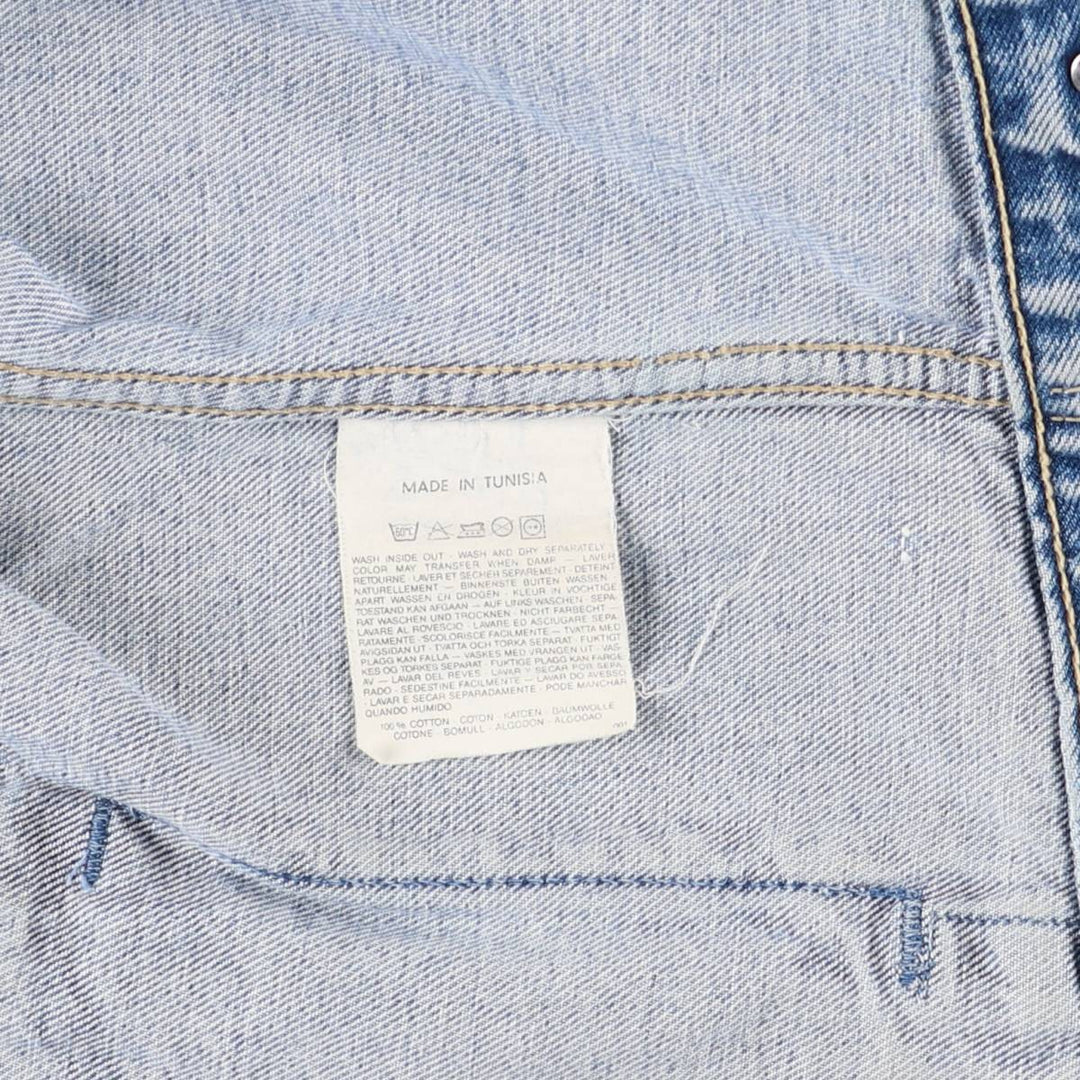 90'S Levi's 70503-0210 denim jacket, denim jacket, men's size L, vintage cotton blue type Vintage Second Hand