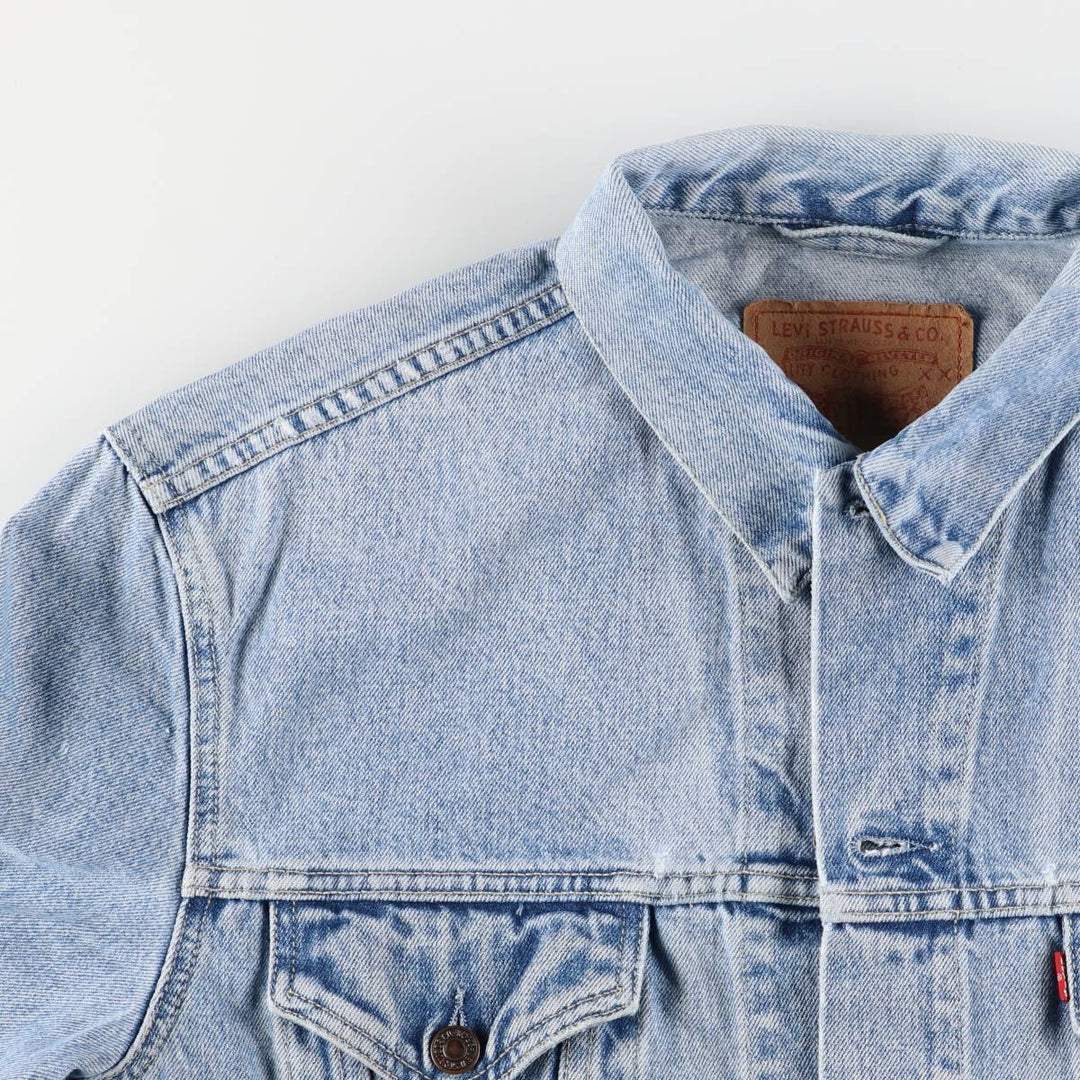 90'S Levi's 70503-0210 denim jacket, denim jacket, men's size L, vintage cotton blue type Vintage Second Hand