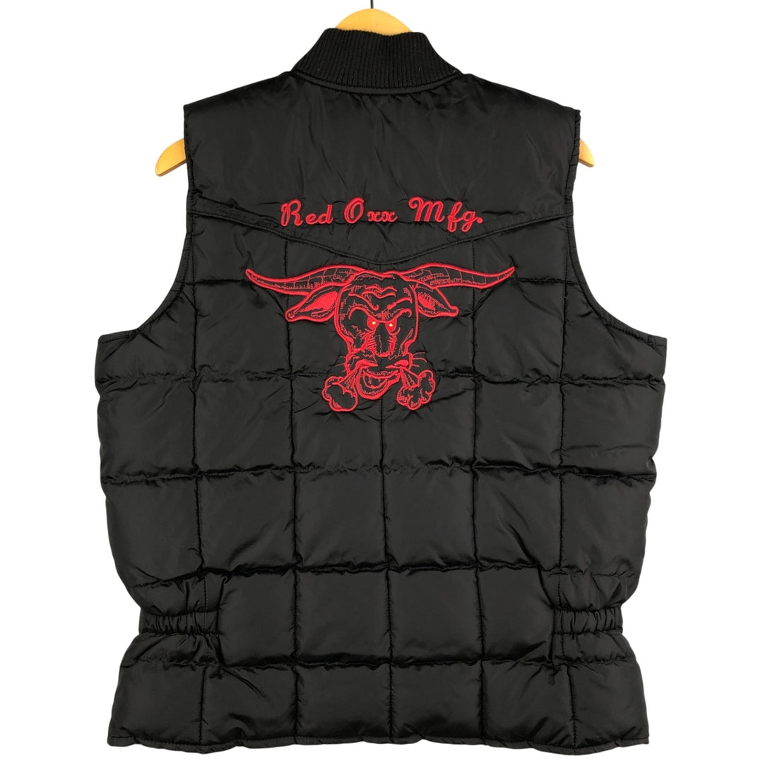 Vintage 90'S RODEO down vest, men's size S, padded Nylon black type Vintage Second Hand