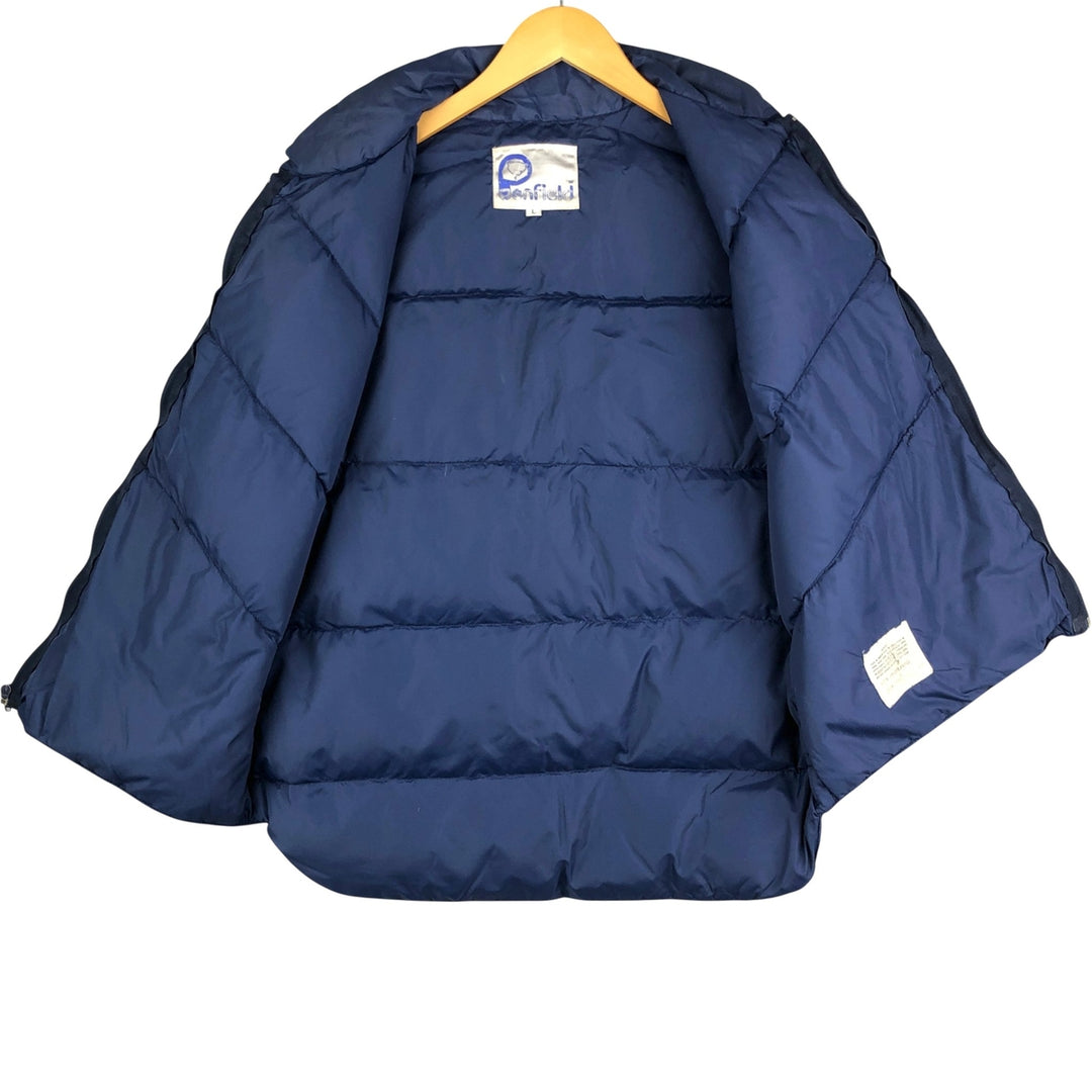 Vintage Penfield Men's Down Vest, Size L Down (insulation) navy blue type Vintage Second Hand
