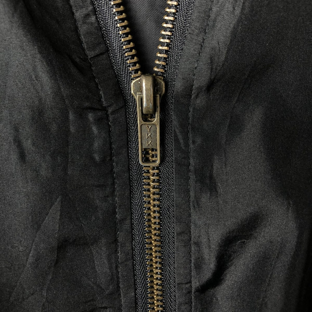 90'S AMERICAN CHARACTERS LOONEY TUNES Tasmanian Devil Silk Blouson, Men's Size M silk black type Vintage Second Hand