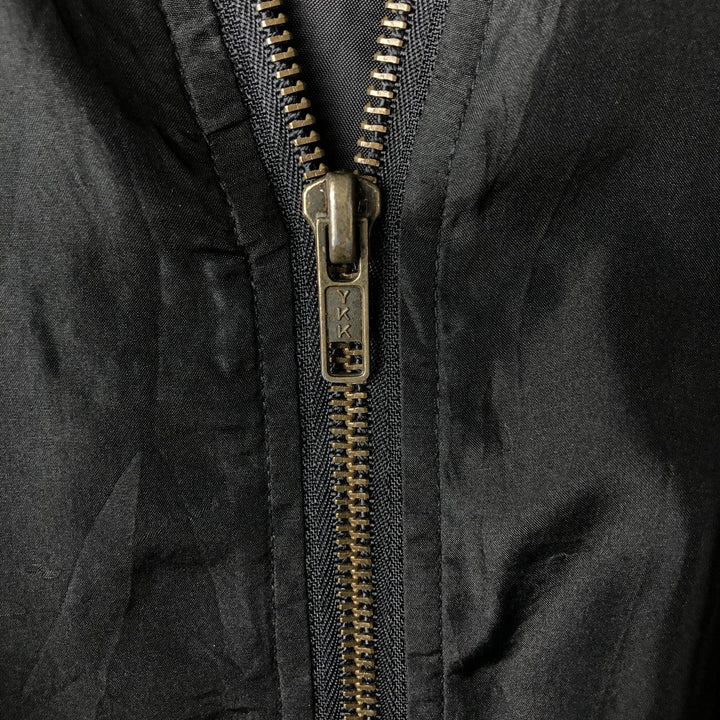 90'S AMERICAN CHARACTERS LOONEY TUNES Tasmanian Devil Silk Blouson, Men's Size M silk black type Vintage Second Hand