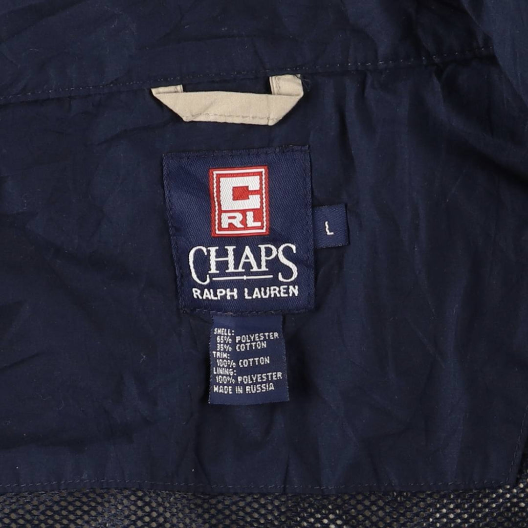 Ralph Lauren CHAPS windbreaker, men's size L polyester Beige type Vintage Second Hand