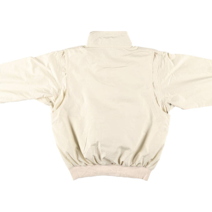 Vintage 90'S Ralph Lauren POLO SPORT half-zip warm-up pullover, men's size M polyester unbleached Vintage Second Hand