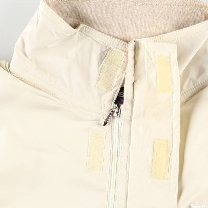 Vintage 90'S Ralph Lauren POLO SPORT half-zip warm-up pullover, men's size M polyester unbleached Vintage Second Hand