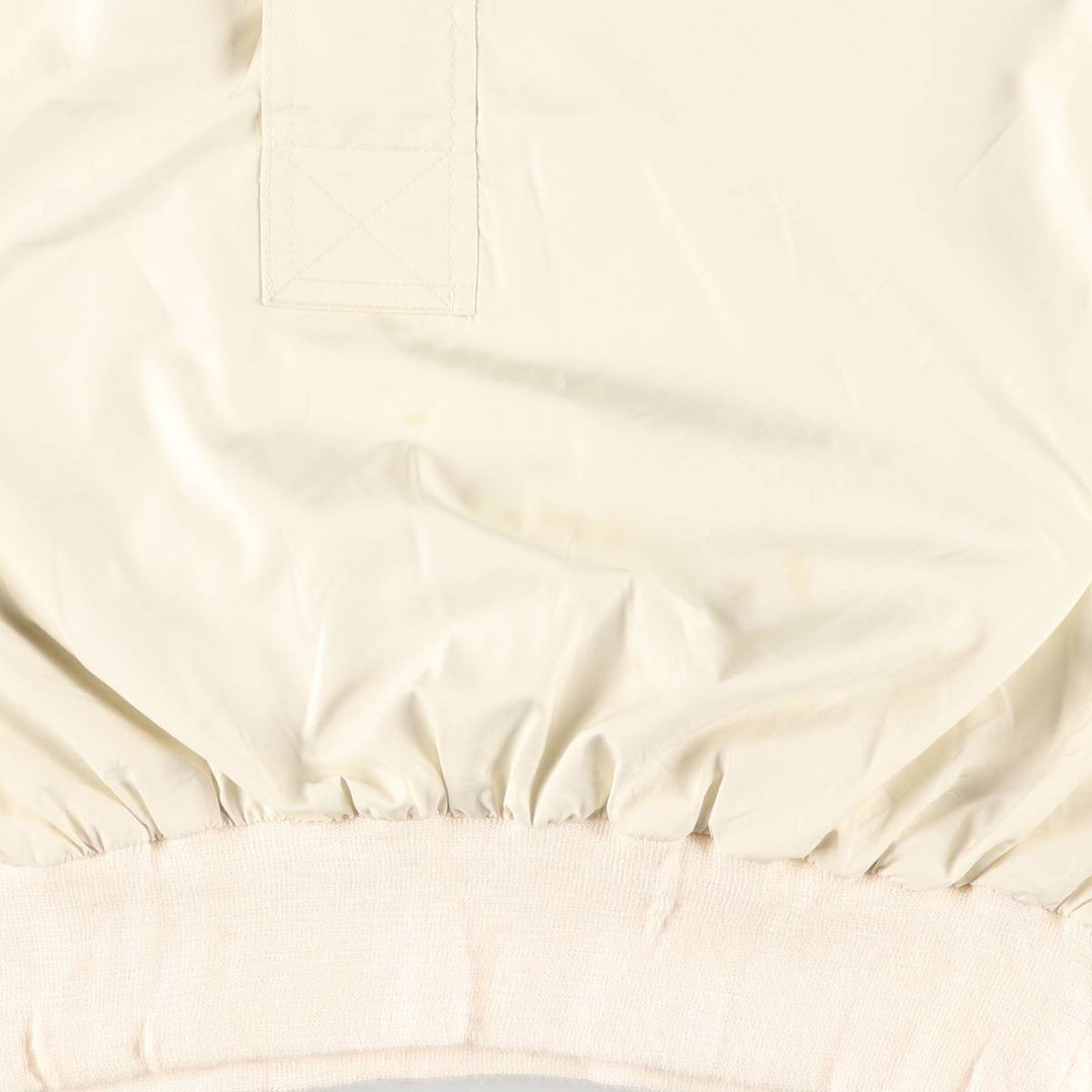 Vintage 90'S Ralph Lauren POLO SPORT half-zip warm-up pullover, men's size M polyester unbleached Vintage Second Hand