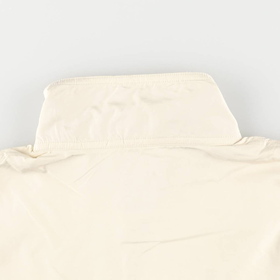 Vintage 90'S Ralph Lauren POLO SPORT half-zip warm-up pullover, men's size M polyester unbleached Vintage Second Hand