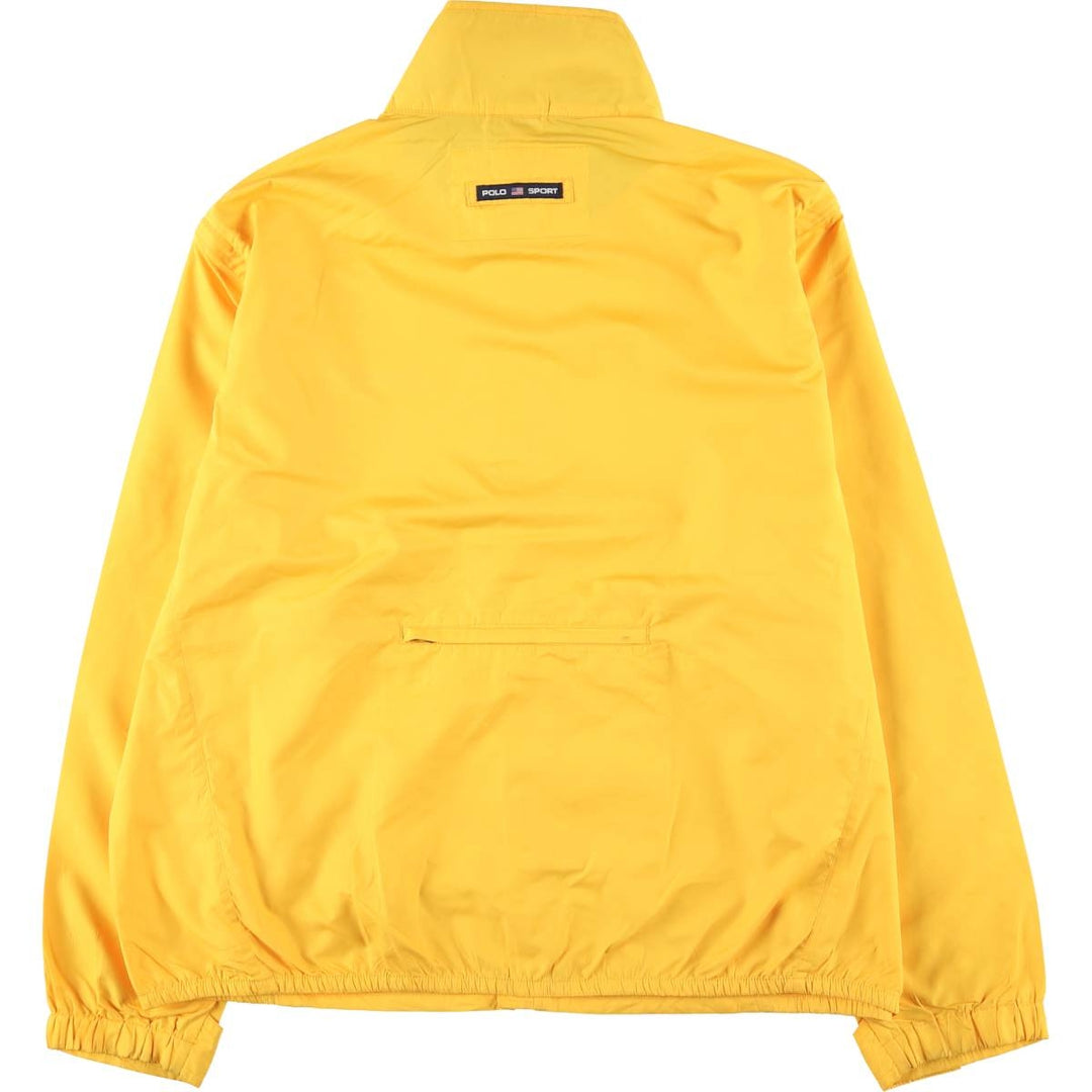 Vintage 90'S Ralph Lauren Polo Sport windbreaker, size L, men's polyester yellow type Vintage Second Hand