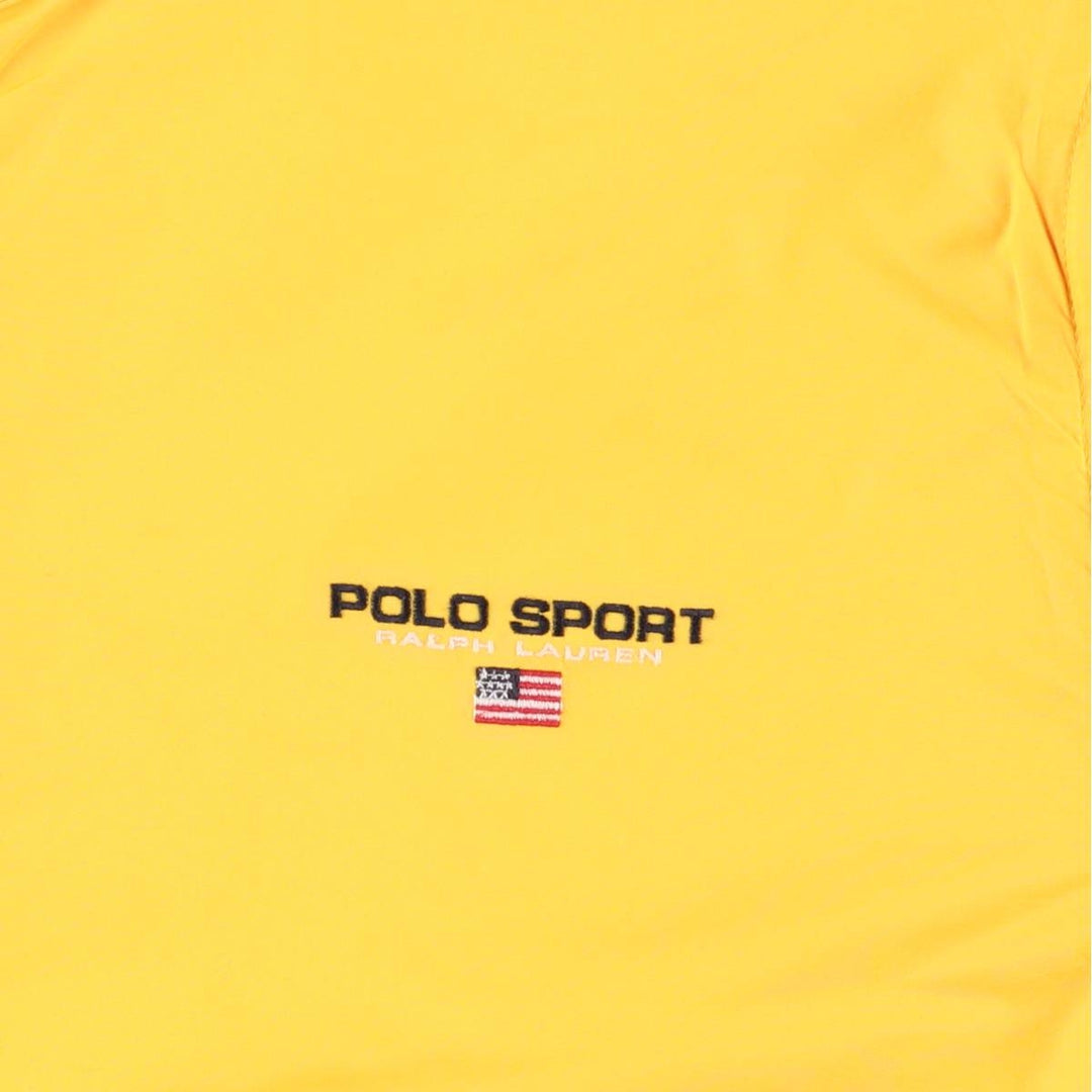 Vintage 90'S Ralph Lauren Polo Sport windbreaker, size L, men's polyester yellow type Vintage Second Hand