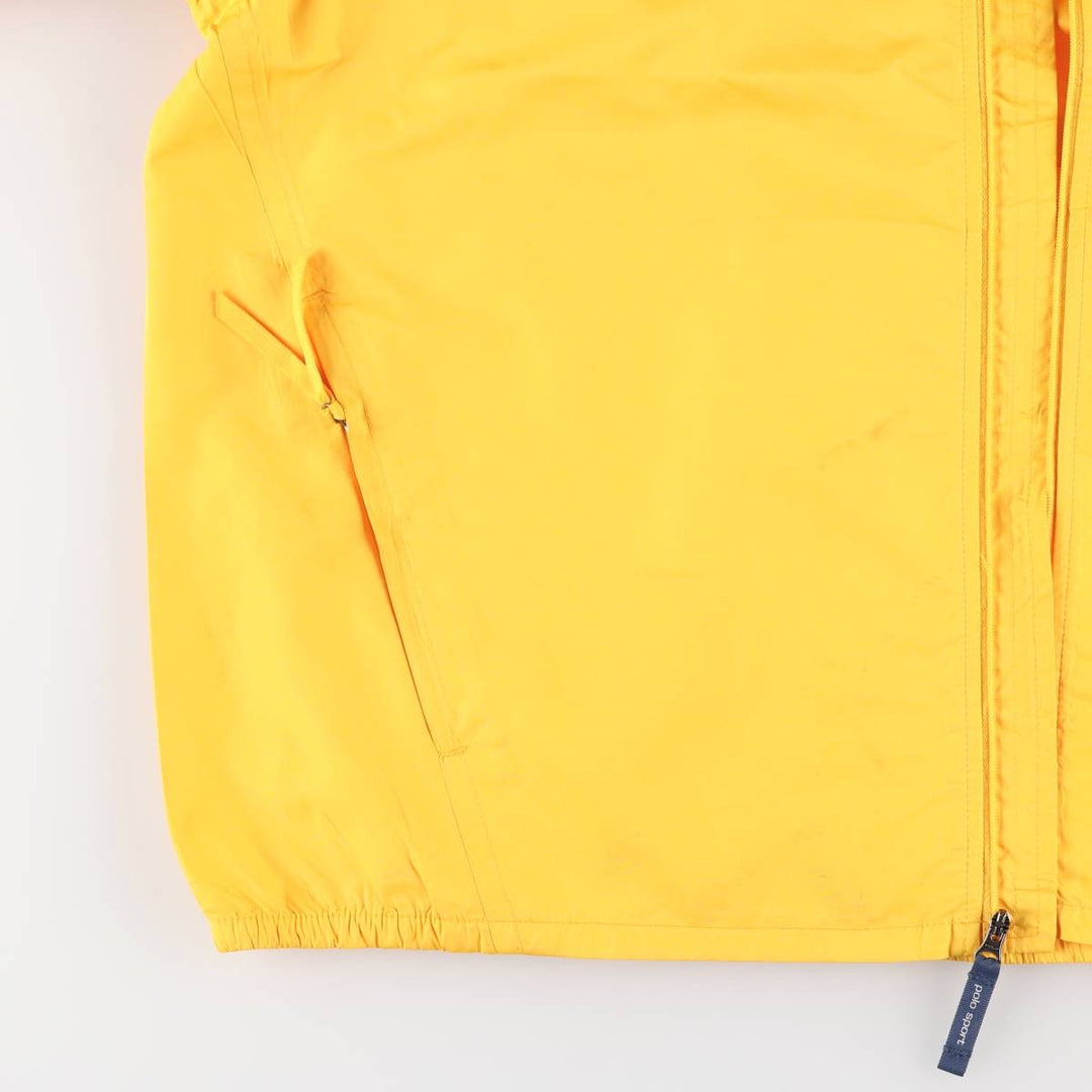 Vintage 90'S Ralph Lauren Polo Sport windbreaker, size L, men's polyester yellow type Vintage Second Hand