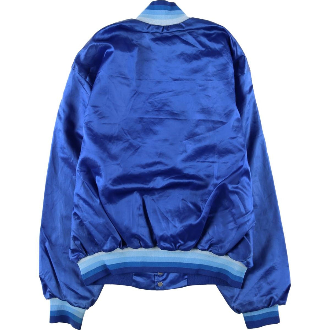 Vintage 80s-90'S Swingster Nylon Varsity Jacket, Award Jacket, Made in USA, Men's Size L Nylon blue type Vintage Second Hand