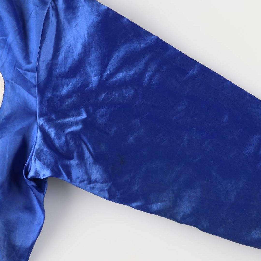 Vintage 80s-90'S Swingster Nylon Varsity Jacket, Award Jacket, Made in USA, Men's Size L Nylon blue type Vintage Second Hand