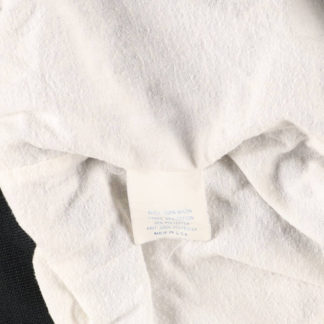 Vintage 80s-90'S SPORTSMASTER Nylon Varsity Jacket, Award Jacket, Made in USA, Men's XL Nylon black type Vintage Second Hand