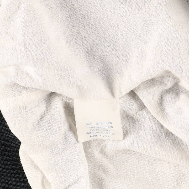 Vintage 80s-90'S SPORTSMASTER Nylon Varsity Jacket, Award Jacket, Made in USA, Men's XL Nylon black type Vintage Second Hand