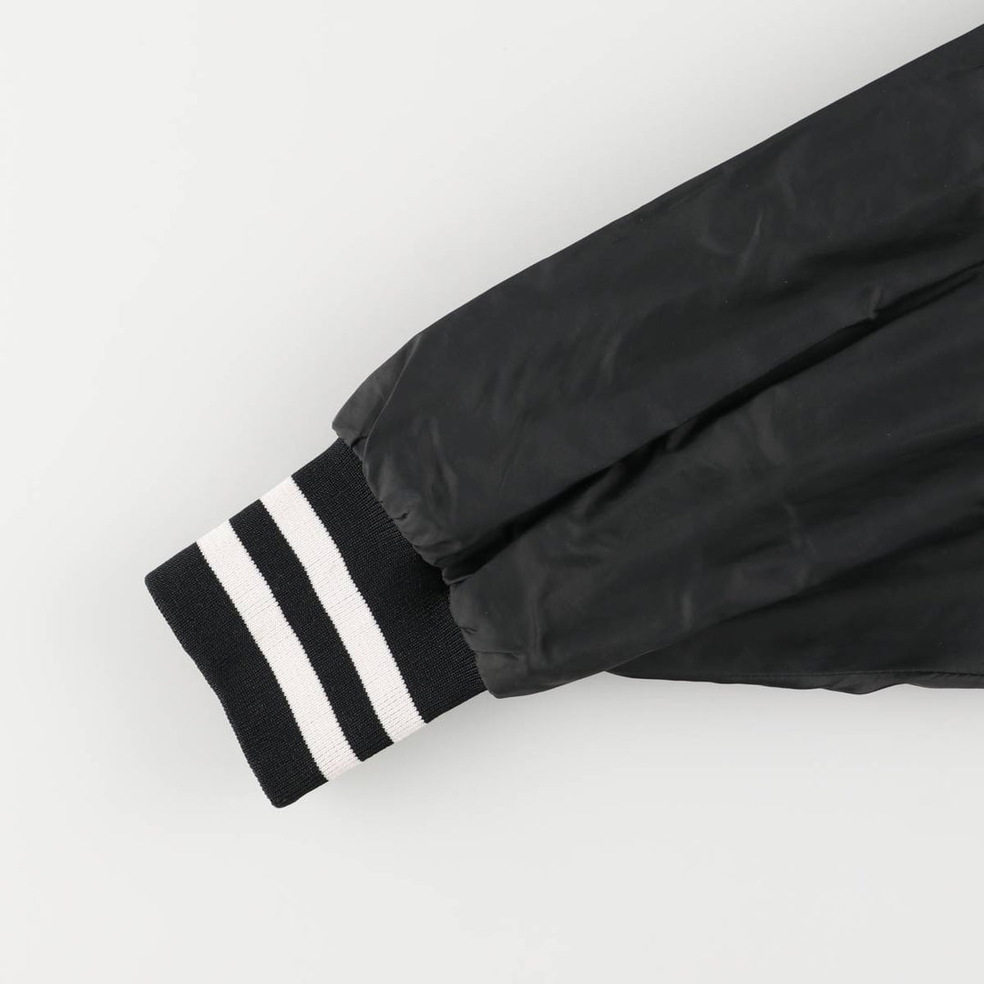 Vintage 80s-90'S SPORTSMASTER Nylon Varsity Jacket, Award Jacket, Made in USA, Men's XL Nylon black type Vintage Second Hand