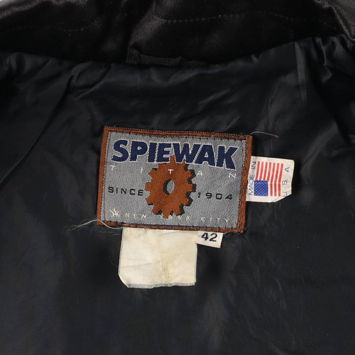 Vintage 90'S SPIEWAK windbreaker, made in the USA, size L, men's unclear black type Vintage Second Hand
