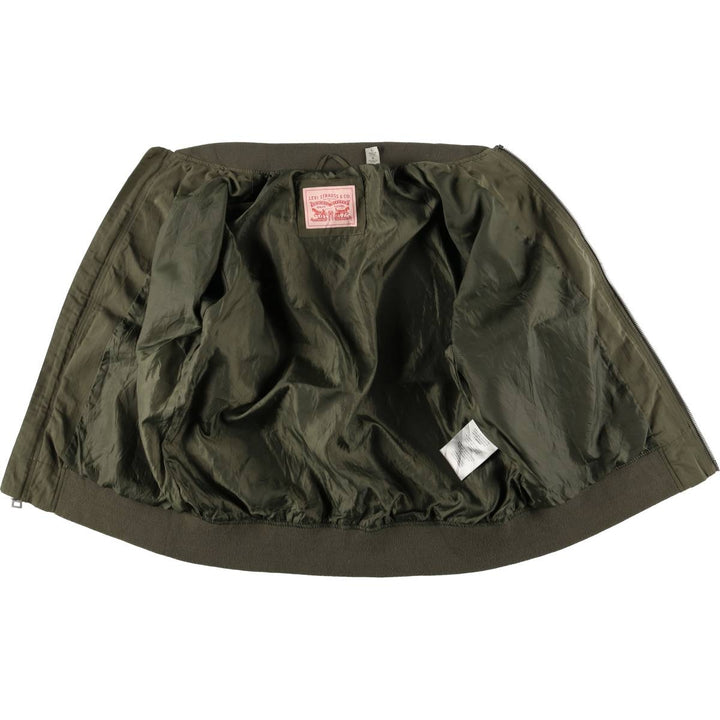Levi's MA-1 Military Flight Jacket, Men's Size L polyester Khaki type Vintage Second Hand