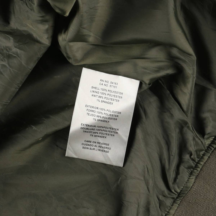 Levi's MA-1 Military Flight Jacket, Men's Size L polyester Khaki type Vintage Second Hand