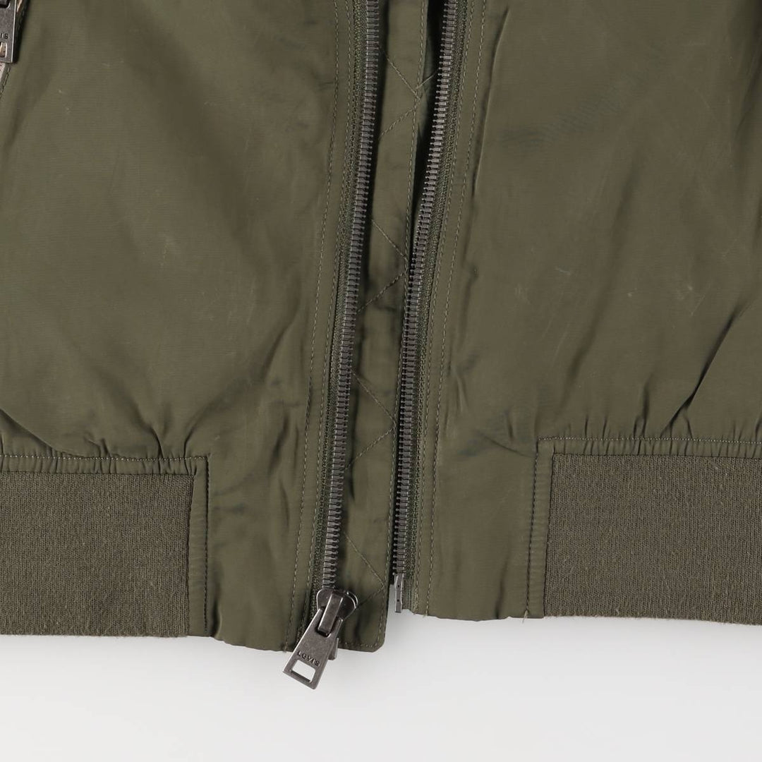 Levi's MA-1 Military Flight Jacket, Men's Size L polyester Khaki type Vintage Second Hand