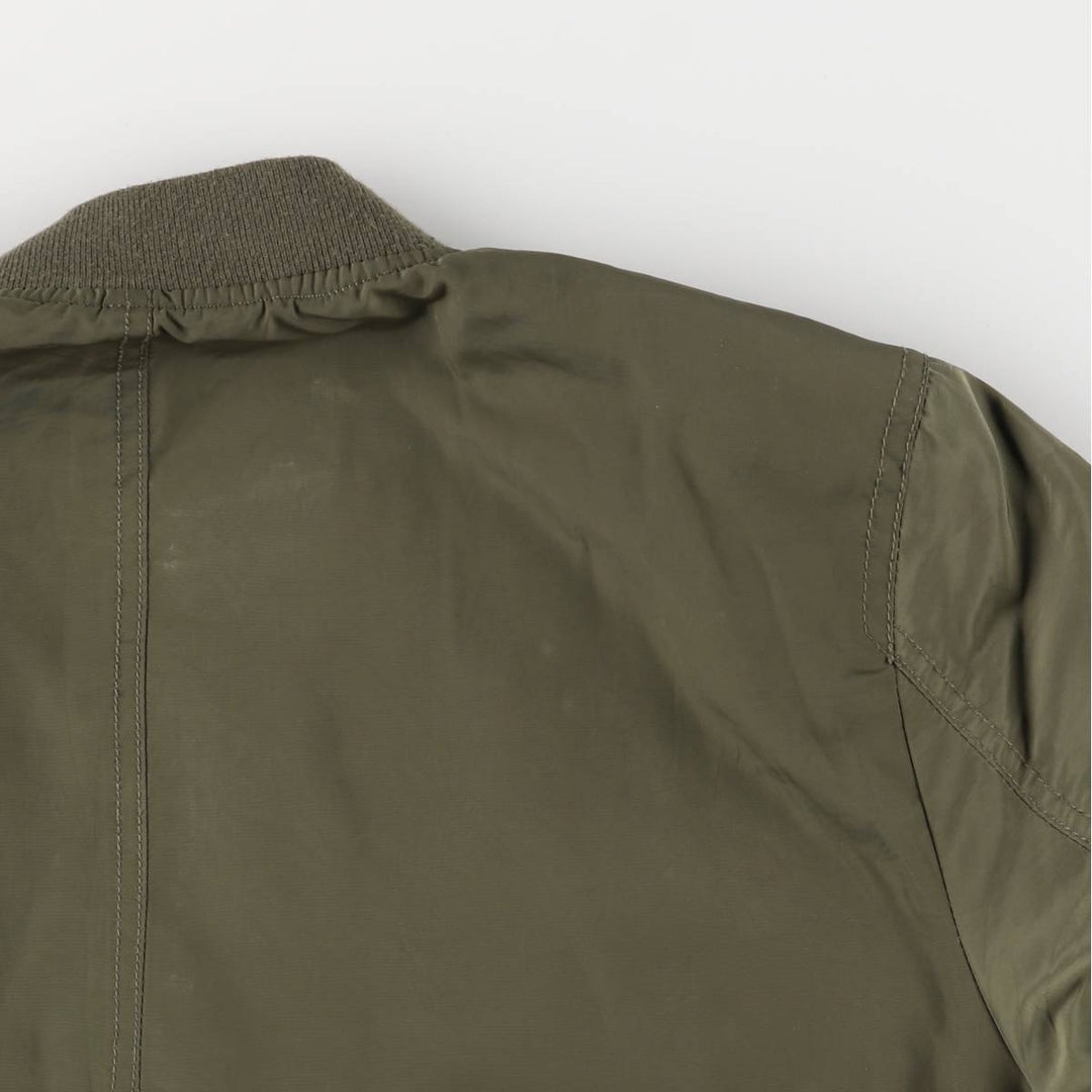 Levi's MA-1 Military Flight Jacket, Men's Size L polyester Khaki type Vintage Second Hand