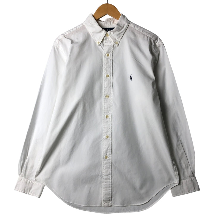 Ralph Lauren Classic Fit Long Sleeve Button Down Shirt, Men's Size L cotton white type Vintage Second Hand