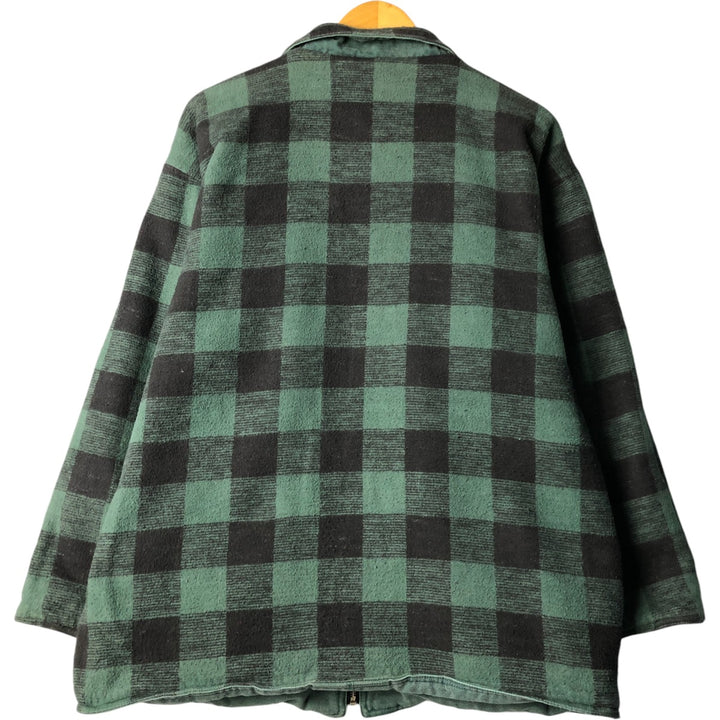 RIP CURL Check Pattern Reversible Work Jacket, Men's Size Small cotton green type Vintage Second Hand