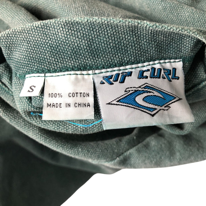 RIP CURL Check Pattern Reversible Work Jacket, Men's Size Small cotton green type Vintage Second Hand