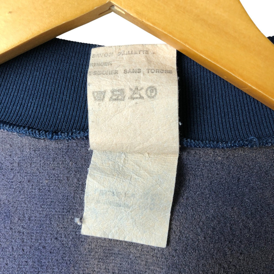 Vintage 80'S Puma track jacket, made in France, size L, men's polyester navy blue type Vintage Second Hand