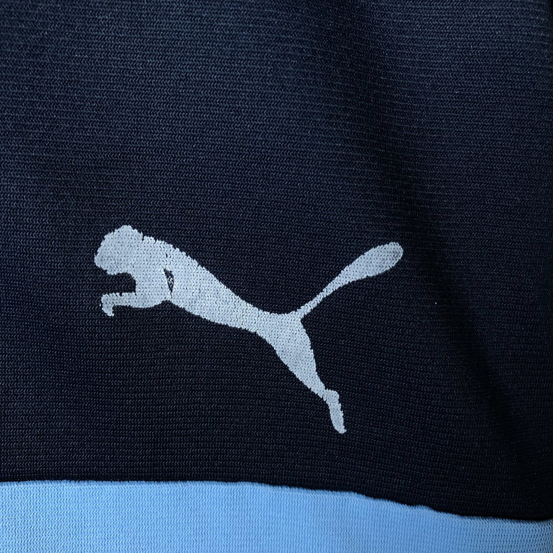 Vintage 80'S Puma track jacket, made in France, size L, men's polyester navy blue type Vintage Second Hand