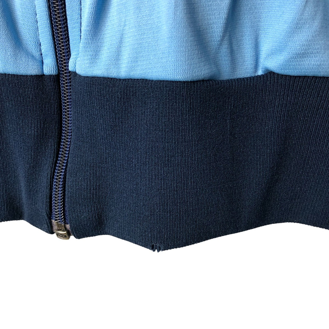 Vintage 80'S Puma track jacket, made in France, size L, men's polyester navy blue type Vintage Second Hand