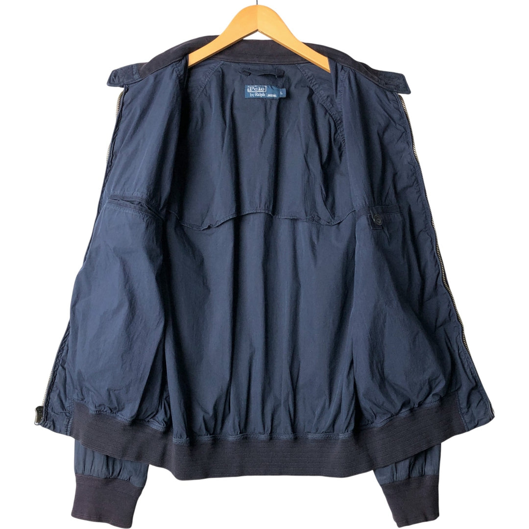 Ralph Lauren POLO by Ralph Lauren Harrington Jacket Swing Top Men's L size cotton navy blue type Vintage Second Hand