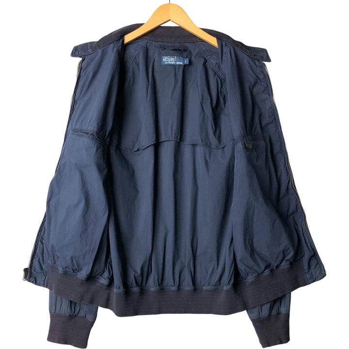 Ralph Lauren POLO by Ralph Lauren Harrington Jacket Swing Top Men's L size cotton navy blue type Vintage Second Hand